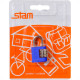 Stam Cadeado C/Segredo  25Mm Cart.Azul