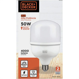 Black & Decker Iluminacao Lamp Led A.Fator B.D 50W T120 6500K