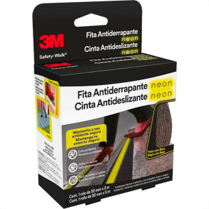 Fita Antiderrapante 3M Preta/''Neon'' 50Mm X 5M