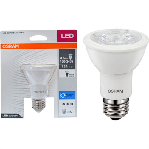 Lampada Led Par 20 Osram 6,5W. 6500K. 525Lm E-27