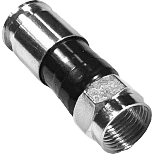 Conector Fio Coaxial Aubor Compressao Rg-06 Cartela Com 4 Pecas