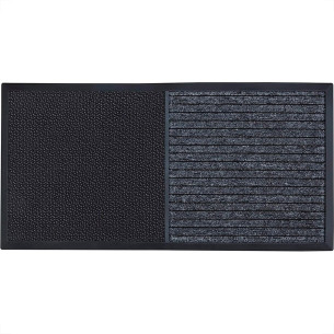 Tapete Kapazi Sanitizante Max Preto 2 Em 1 Limpa E Seca 80Cm X 40Cm