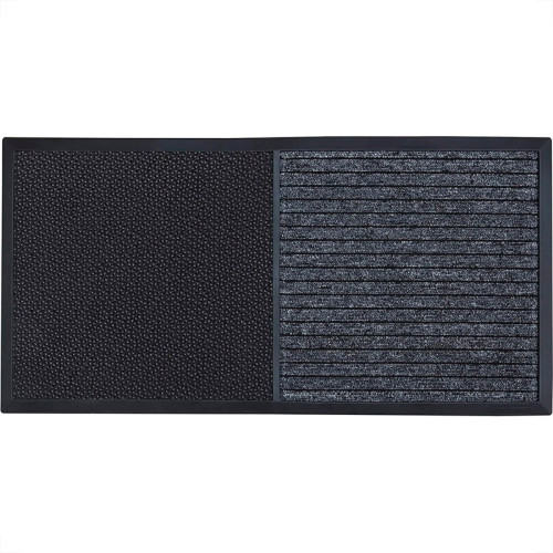 Tapete Kapazi Sanitizante Max Preto 2 Em 1 Limpa E Seca 80Cm X 40Cm