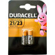 Pilha Duracell Alcalina Para Controle 12V. Mn21/A23 Cartela Com 2 Pecas