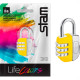 Cadeado Para Mala Stam Life Colors Com Segredo 25Mm Amarelo