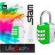 Cadeado Para Mala Stam Life Colors Com Segredo 25Mm Verde