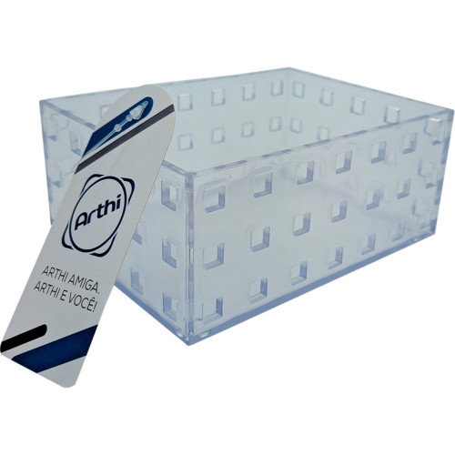 Caixa Organizadora Arthi Cristal 14Cm X 10,5Cm X 6Cm - 756Ml - 5033