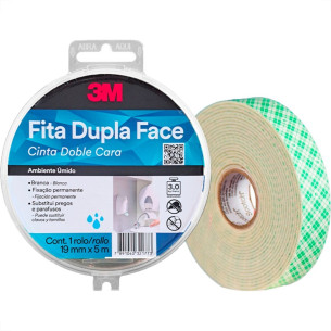 Fita Dupla Face 3M Areas Umidas 19Mm X 5M Com Estojo