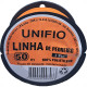 Linha Para Pedreiro 1 Fio Unifio 50M Laranja - Kit C/12 Pecas