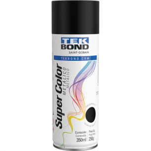 Spray Tekbond Metalico Preto 350 Ml