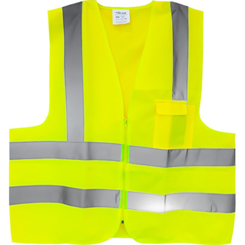 Colete Para Sinalizacao Plastcor 1 Bolso Amarelo Fluorescente G