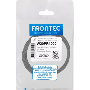 Tubo Termocontratil 20Mm / 10Mm Preto Pacote Com 1 Metro - W20Pr1000