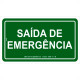 Placa Look 15X25Cm (Saida De Emergencia) - Kit C/5 Pecas