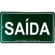 Placa Look 15X25Cm Fotoluminescente(Saida) - Kit C/5 Pecas