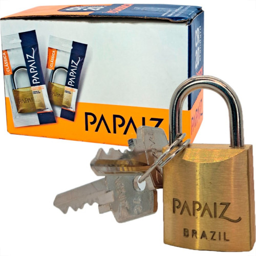 Cadeado Papaiz 25Mm - Kit C/10 Pecas