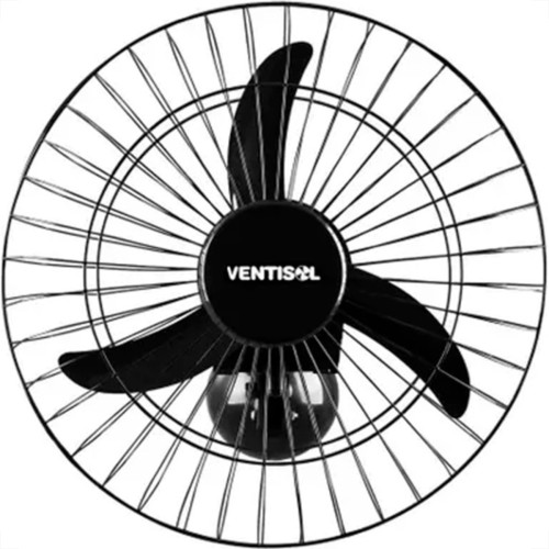 Ventilador Parede Ventisol 50Cm. 200W. Preto Bivolt