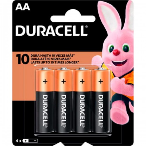 Pilha Duracell Alcalina Pq Aa C/04