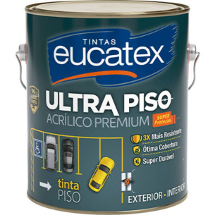 Tinta Eucatex Piso 3,6Lt Preto