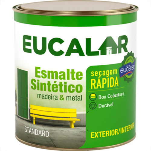 Esmalte Sintetico Eucalar 1/16 = (225ml) Aluminio