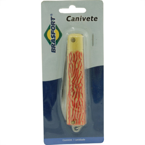 Canivete Inox Brasfort Lamin,Ponta14Mm