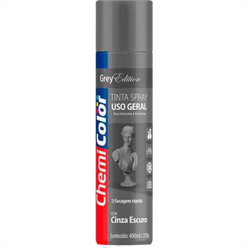 Spray Chemic.Geral Cinza Esc. 400Ml