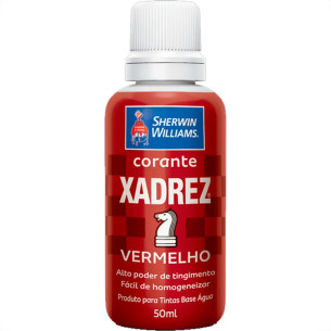 Corante Xadrez Vermelho   50 Ml - Kit C/12 PC