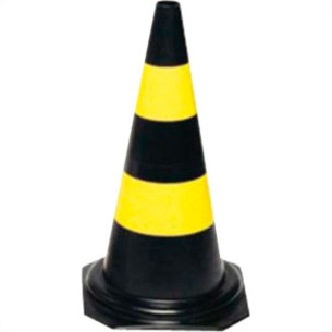 Cone P/Sinaliz.Delta 70Cm Prto/Ama