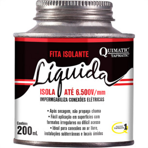 Fita Isol. Liq.Preta Quimatic 200Ml