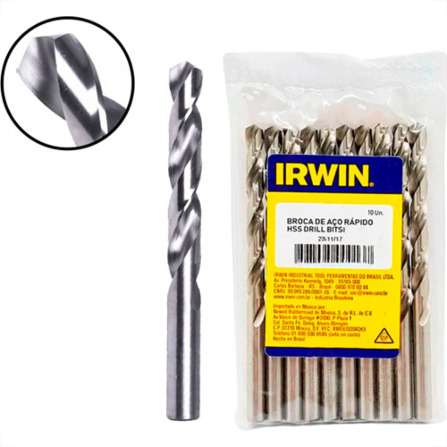 Broca Aco Rapido Irwin 1,5Mm - Kit C/10 PC