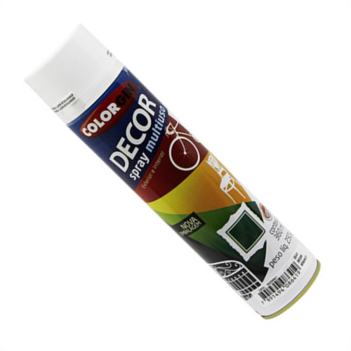 Spray Colorgin Decor Branco 360Ml 8641 - Kit C/6 LA