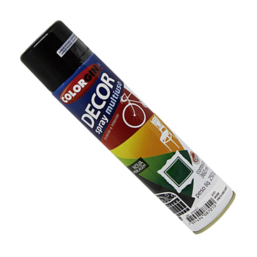 Spray Colorgin Decor Pr Brilh 360Ml 8701 - Kit C/6 LA