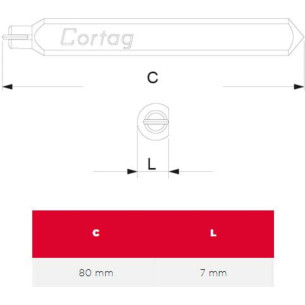 Widea P/Cort. Cortag 80Mm