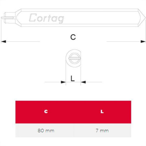 Widea P/Cort. Cortag 80Mm