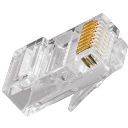 Conector P/Computador Modular Rj45 - Kit C/20 Unidades