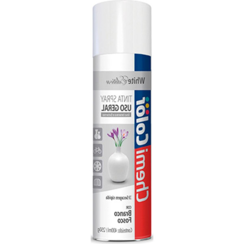 Spray Chemicolor Geral Branco Fosc 400Ml - Kit C/6 LT