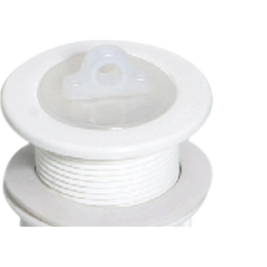 Valvula Plast Tanque Luconi 1.1/2 Branco - Kit C/25 Unidades