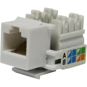 Conector Femea Keystone Rj-45 Branco