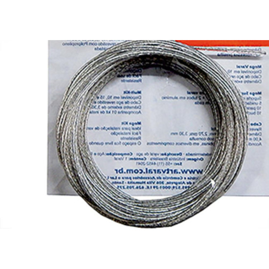 Varal De Aco Mega 15Mt 2,7Mm