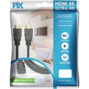 Cabo Hdmi Pix 03Mt 1.4 4K