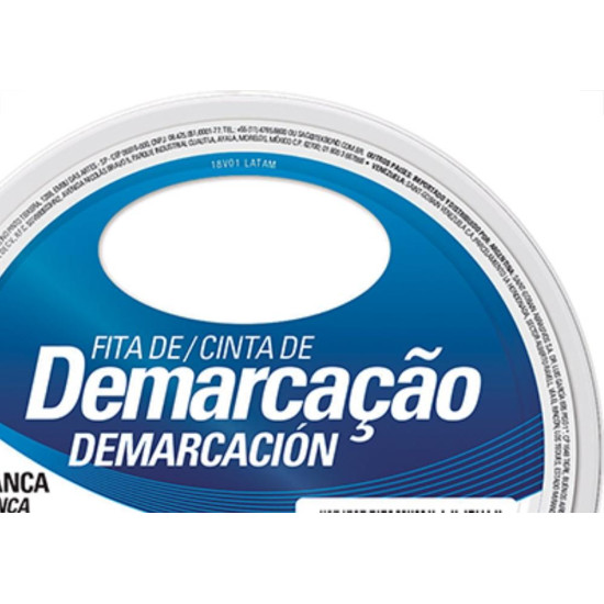 Fita Ades Demarcacao Tekbond Branco 48Mmx15M