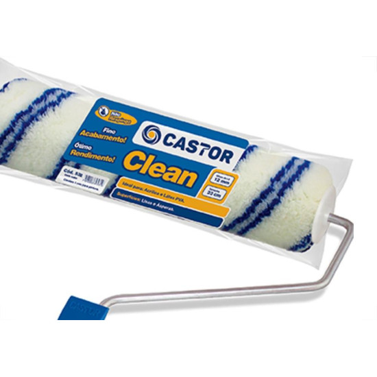 Rolo Castor La Clean N/Respingo 23Cm 532 C/C