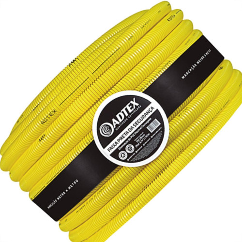 Conduite Corrugado Amarelo.Adtex Antichama 1/2 R50