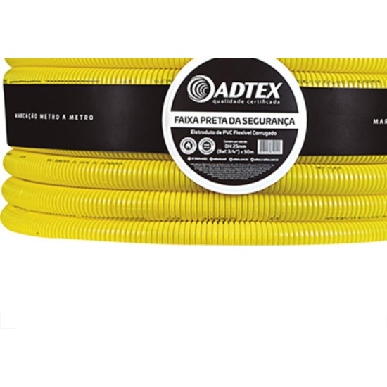 Conduite Corrugado Amarelo.Adtex Antichama 1/2 R50