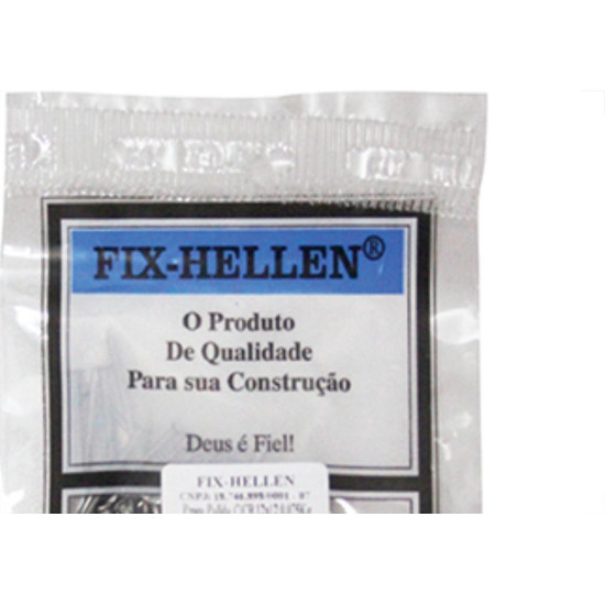 Prego Polido C/Cabeça  12X12 (1,80X28mm) 75Grs - Kit C/10 Pacotes