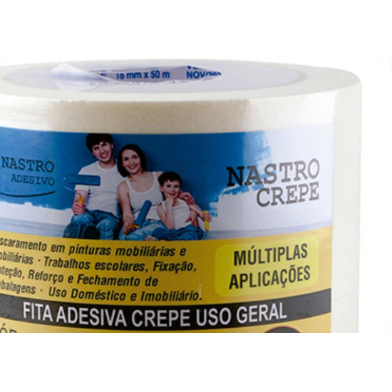 Fita Crepe Nastro 18Mm X 50Mt - Kit C/6 Unidades