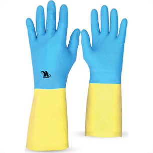 Luva Kalipso Neoprex Amarelo/Azul 08-M