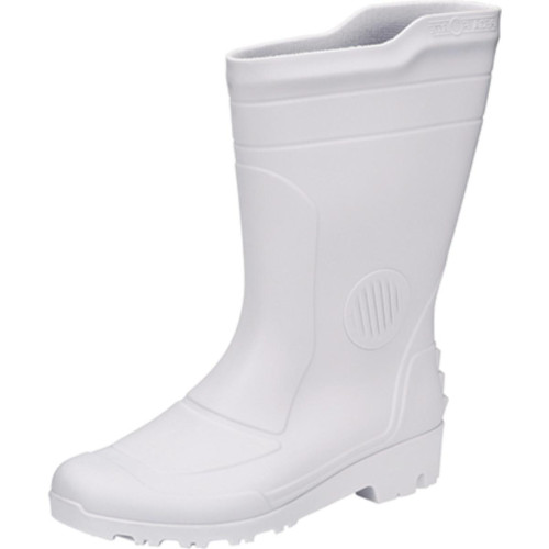 Bota Pega Forte Branco Cano Medio N.38