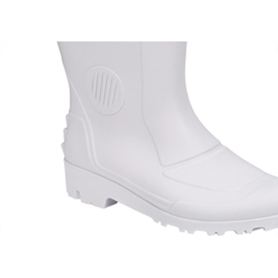 Bota Pega Forte Branco Cano Medio N.38