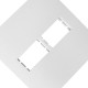 Espelho Placa Peesa Una Max P1722 4X4 2Modulo Branco