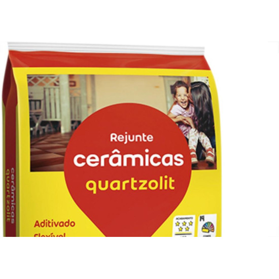 Rejunte Quartzolit Palha 5K - Kit C/6 Saco